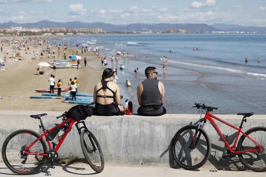 Aparición en la playa de Las Arenas en Valencia este lunes