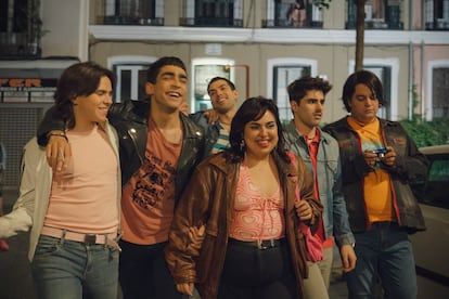 Yeni, Omar Ayuso, Álvaro Jurado, Blanca Martínez, Martin Urrutia and Carlos González, in 'Mariliendre'.