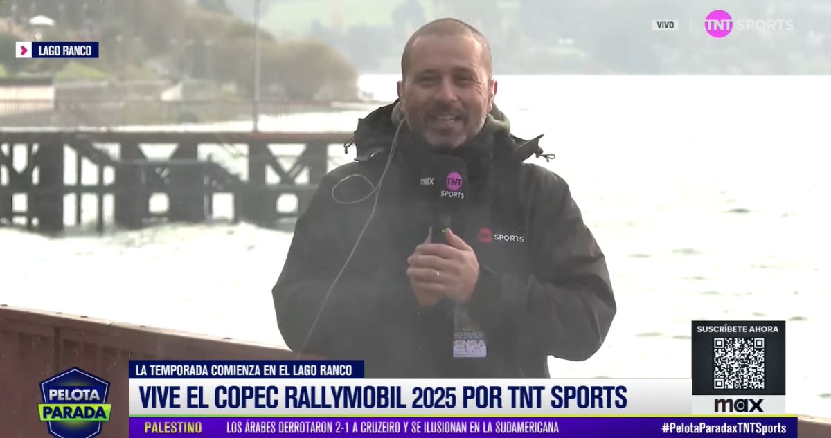 Rodrigo 'polaco' Goldberg en transmisión para deportes TNT