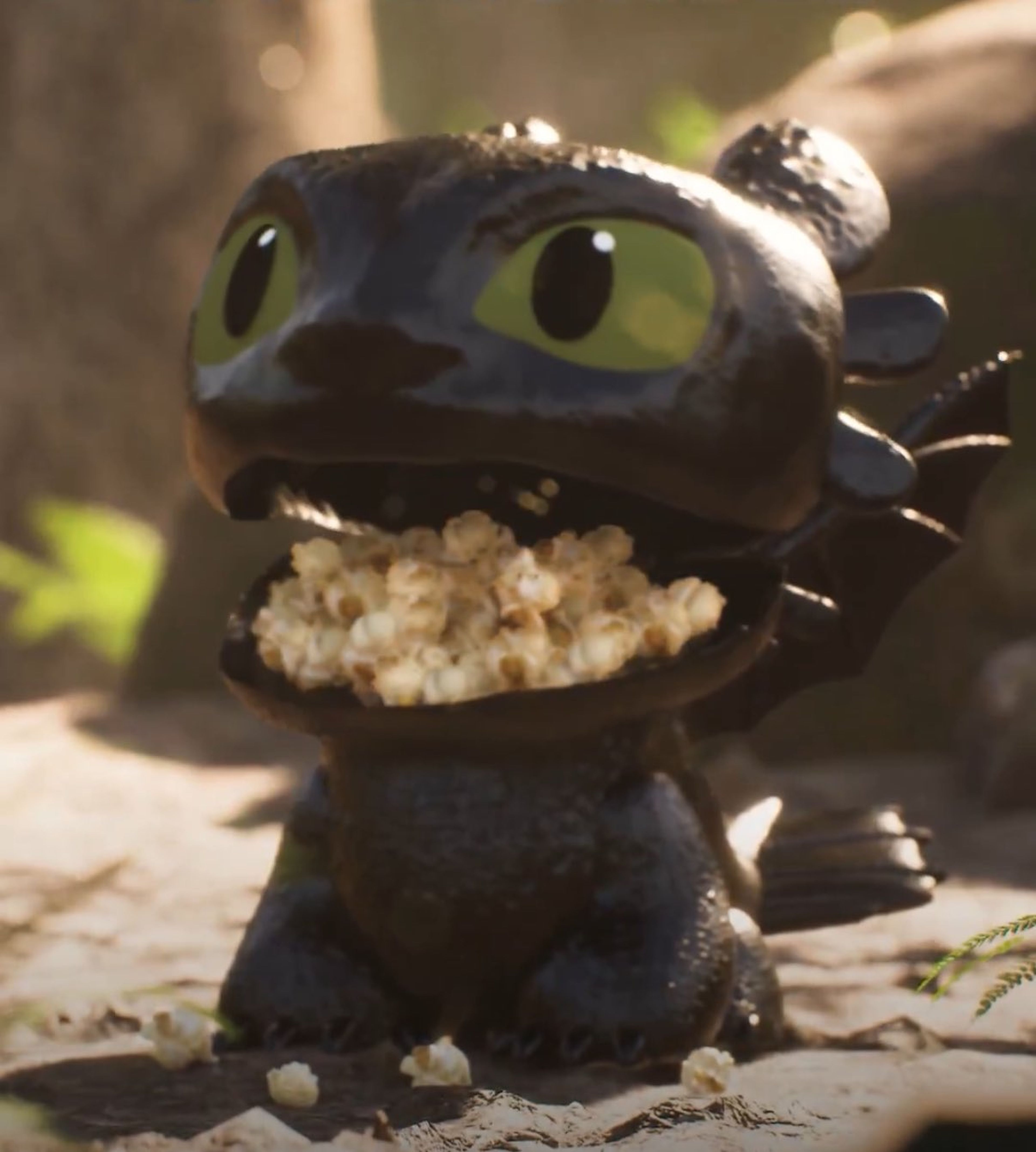 La acción en vivo de cómo entrenar a su dragón estrena un cubo de adorables palomitas de maíz y nuevos carteles increíbles