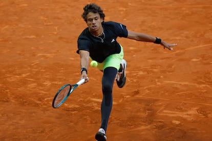 Diallo, durante el juego de este miércoles contra Dimitrov.