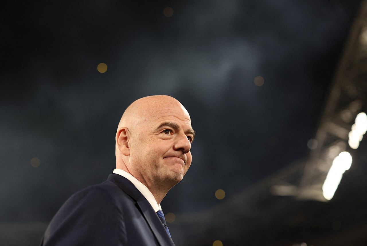 Fútbol de fútbol - Copa Mundial Femenina de la FIFA Australia y Nueva Zelanda 2023 - Final - España V Inglaterra - Estadio Australia, Sydney, Australia - 20 de agosto de 2023 El presidente de la FIFA, Gianni Infantino