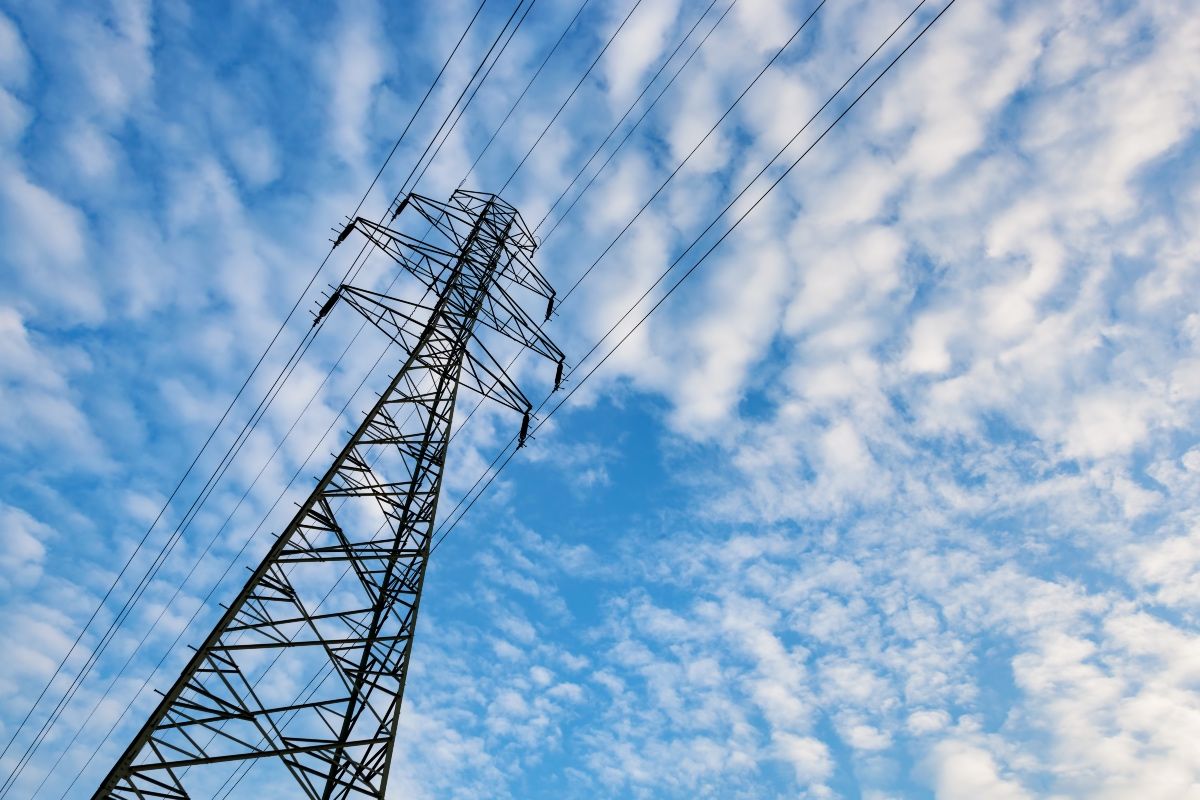 Torre de transmisión eléctrica.