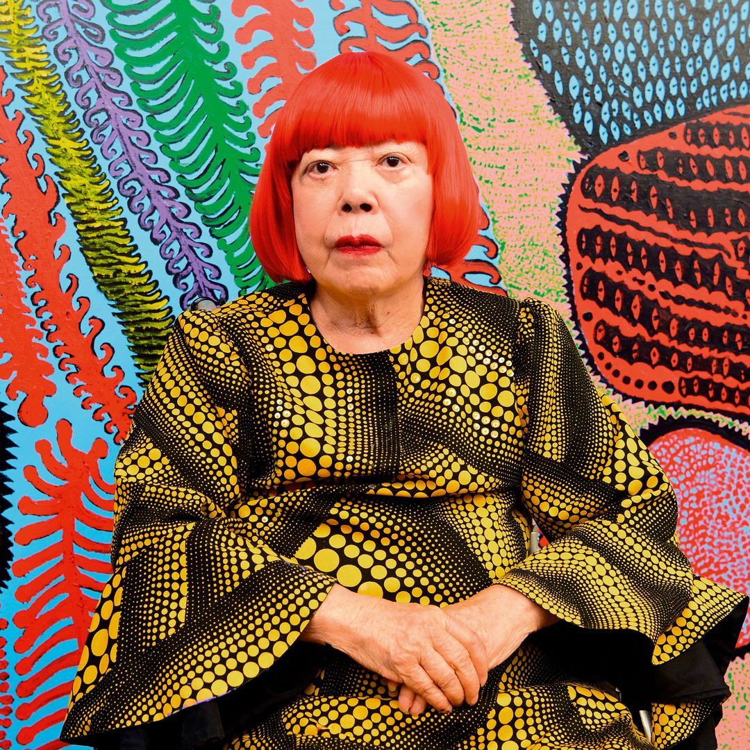 Yayoi en el museo que lleva su nombre en Tokio.