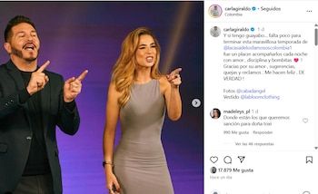 Carla Giraldo se despidió de