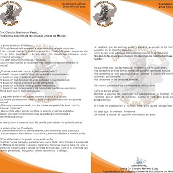 Esta fue la carta que