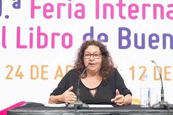 Olga Viglieca en la feria