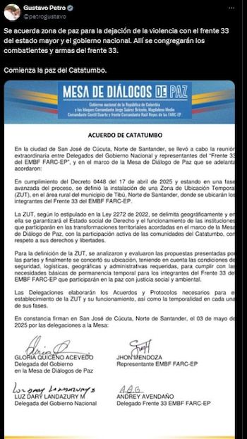 El jefe de estado asegurado