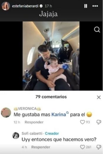 Estefi Berardi mostró la respuesta