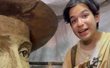 El joven venezolano crea escultura gigante de José Gregorio Hernández El joven venezolano crea escultura gigante de José Gregorio Hernández