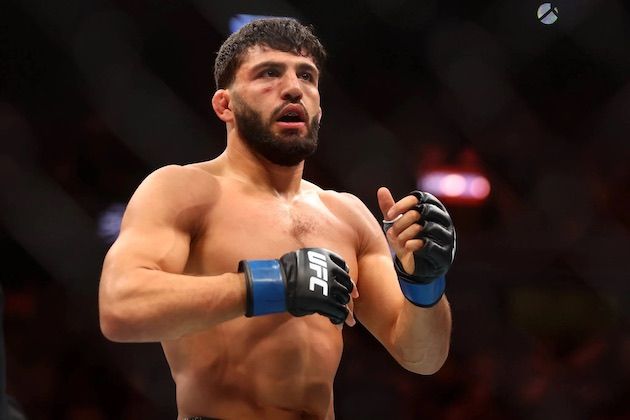 Arman Tsarukyan, en uno de sus peleas dentro del UFC