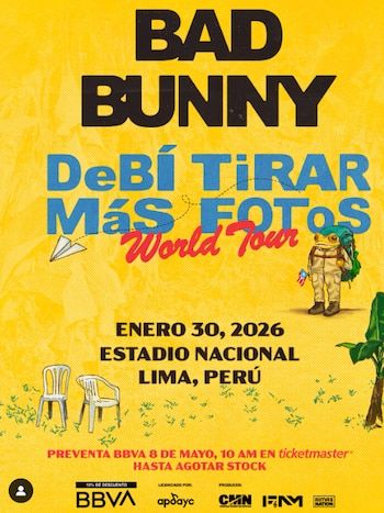 Bad Bunny regresa a Perú