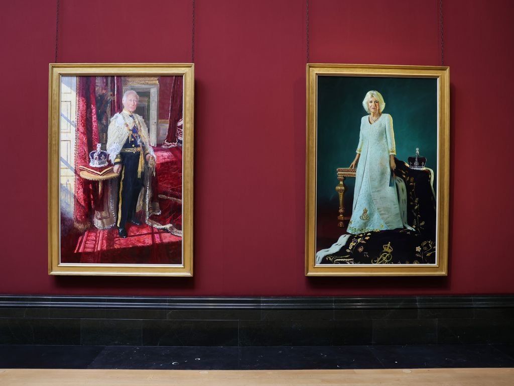 Los reyes Carlos y Camilla antes de sus pinturas de coronación