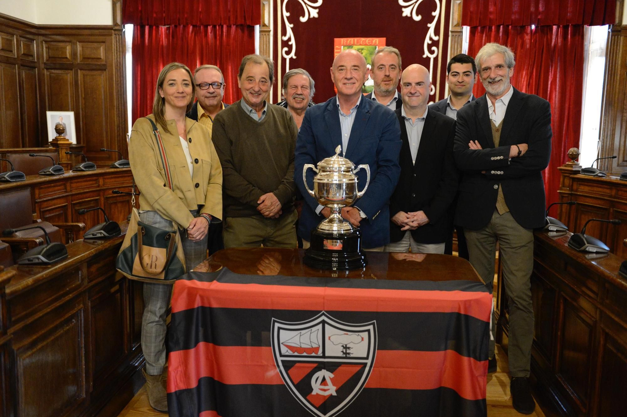 Recepción a arenas en el Ayuntamiento de Getxo