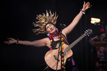 Colombian singer Andrea Echeverri,