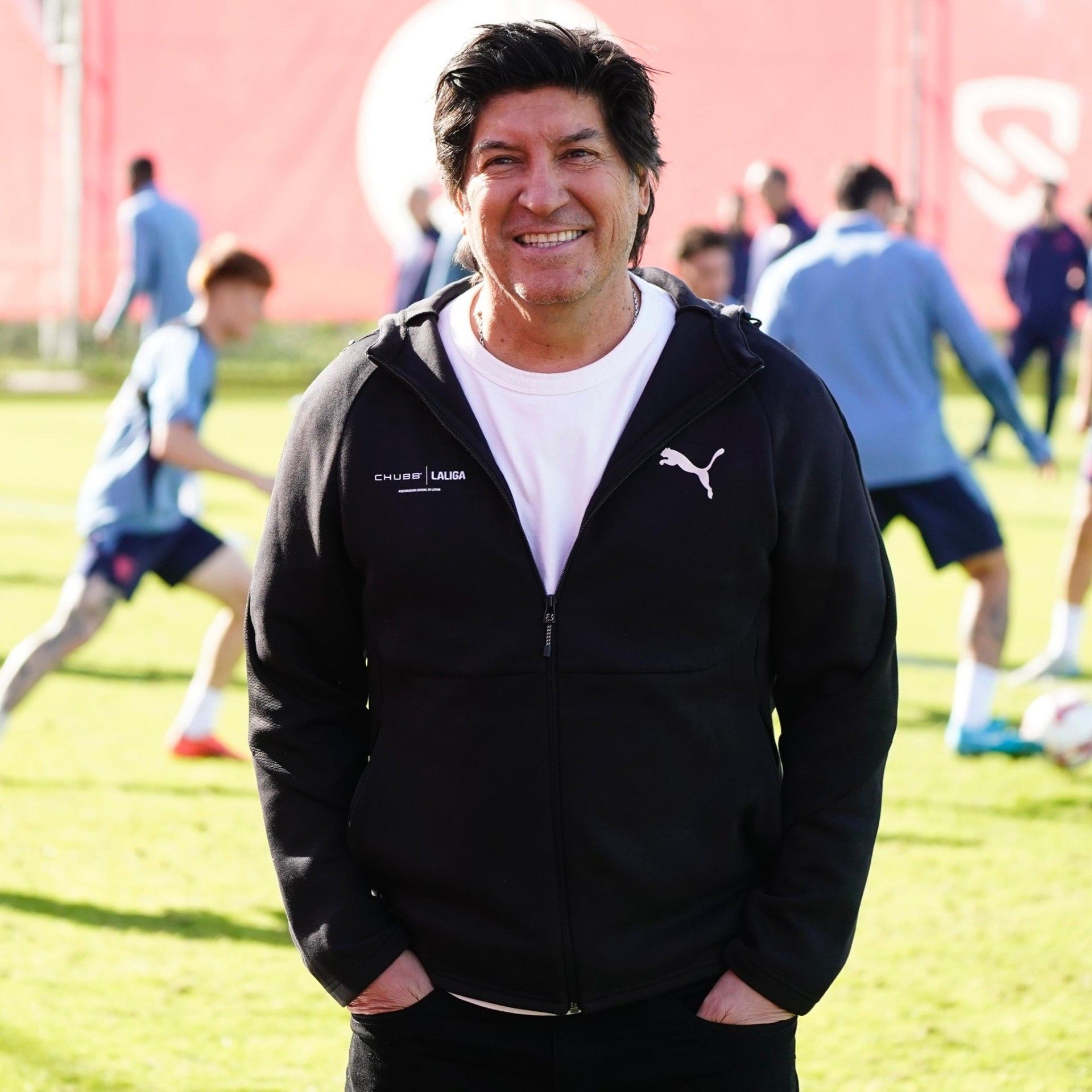 The Chilean Iván Zamorano, former Delivero of Sevilla FC