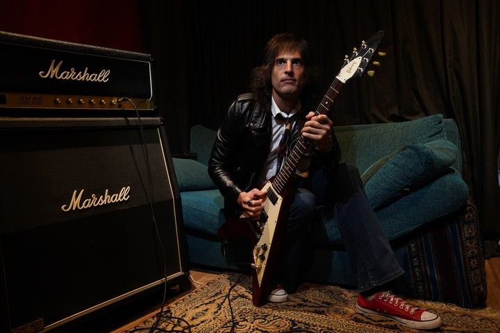Joaquín Carámbula dice que se escuchó mucha música en la casa de su padre: 80% de jazz y 20% de otros estilos. Foto: Emmanuel Fernández