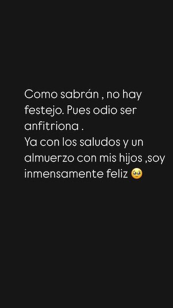 La actriz dijo que no