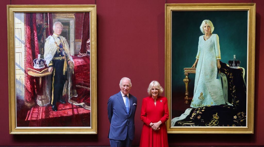 Los reyes Carlos y Camilla antes de sus pinturas de coronación