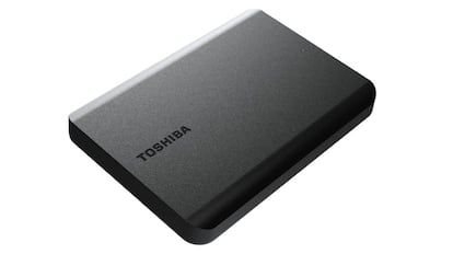 Aniversario PCComponentes: disco duro portátil con gran capacidad de almacenamiento de la marca Toshiba.