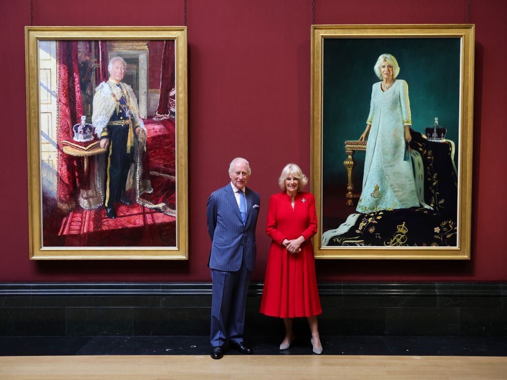 Los reyes Carlos y Camilla antes de sus pinturas de coronación