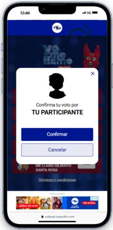 Recuerde confirmar su voto en la final de mí, mi nombre es mini. Recuerde confirmar su voto en la final de mí, mi nombre es mini.