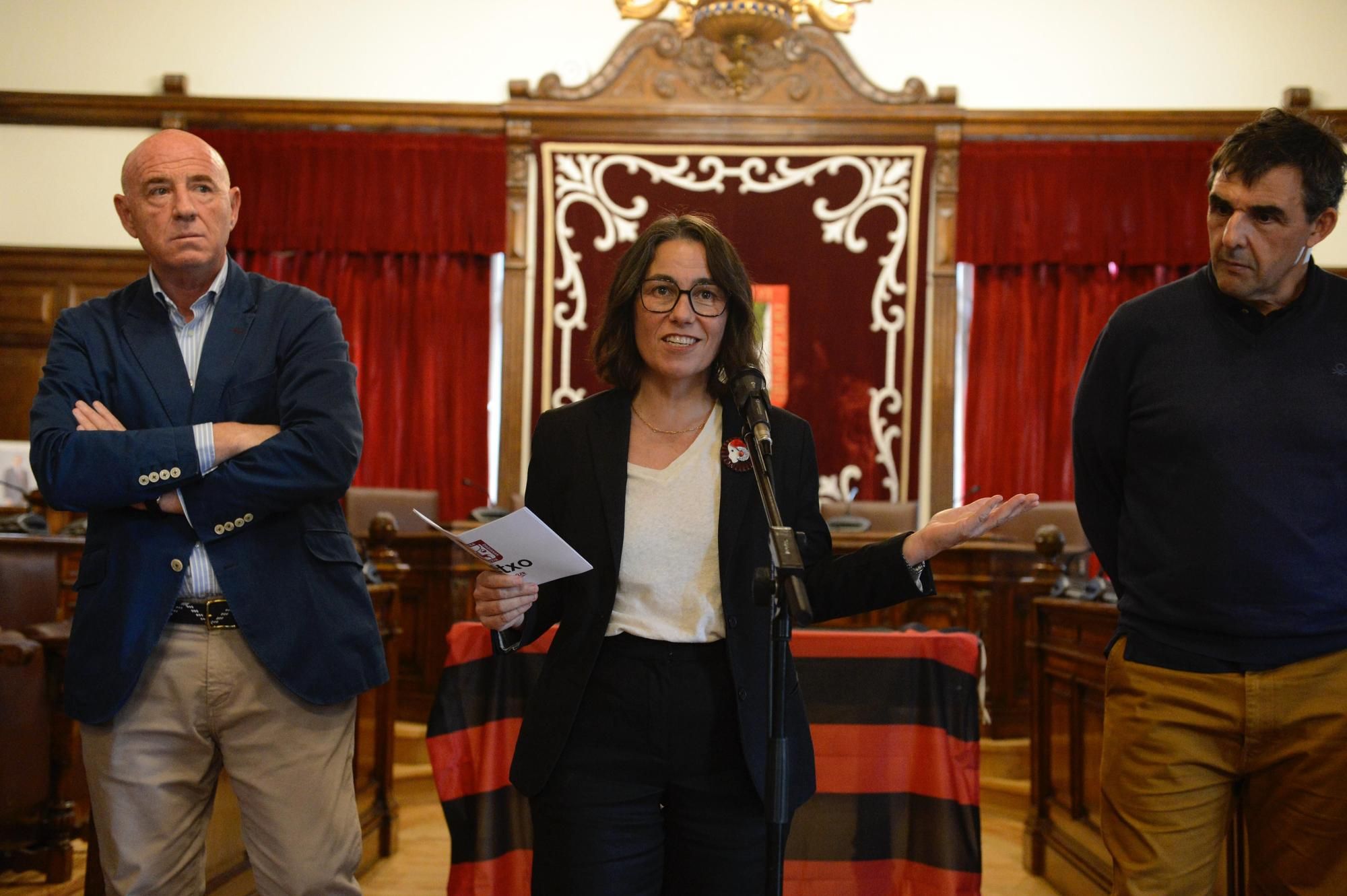 Recepción a arenas en el Ayuntamiento de Getxo