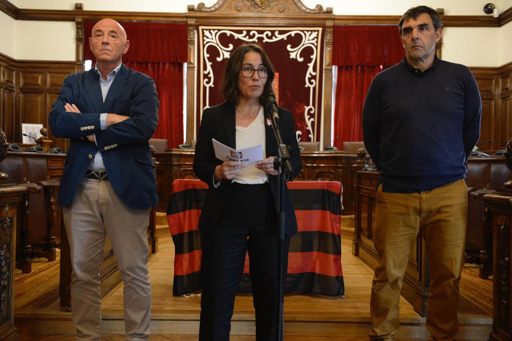 Recepción a arenas en el Ayuntamiento de Getxo