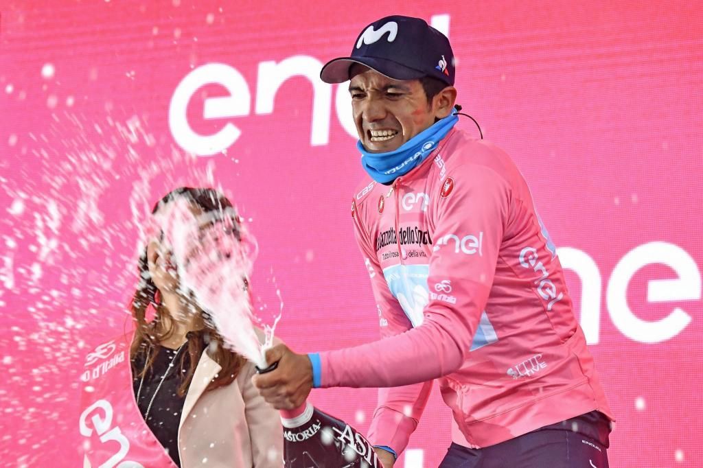 Carapaz, cuando ganó el turno en 2019.