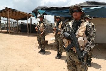 Foto de archivo. Militar peruano