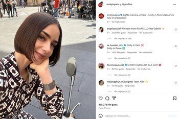 Lily Collins sorprende al