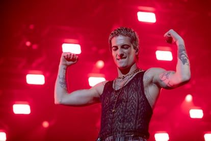 Damiano David, en un concierto en Dublín el 14 de diciembre de 2023.