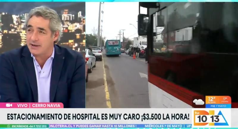 Félix Bulnes Hospital Parking Cobra $ 3,500 per hour.