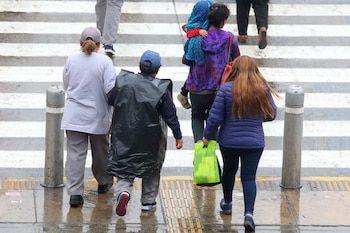 Un grupo de ciudadanos de Lima