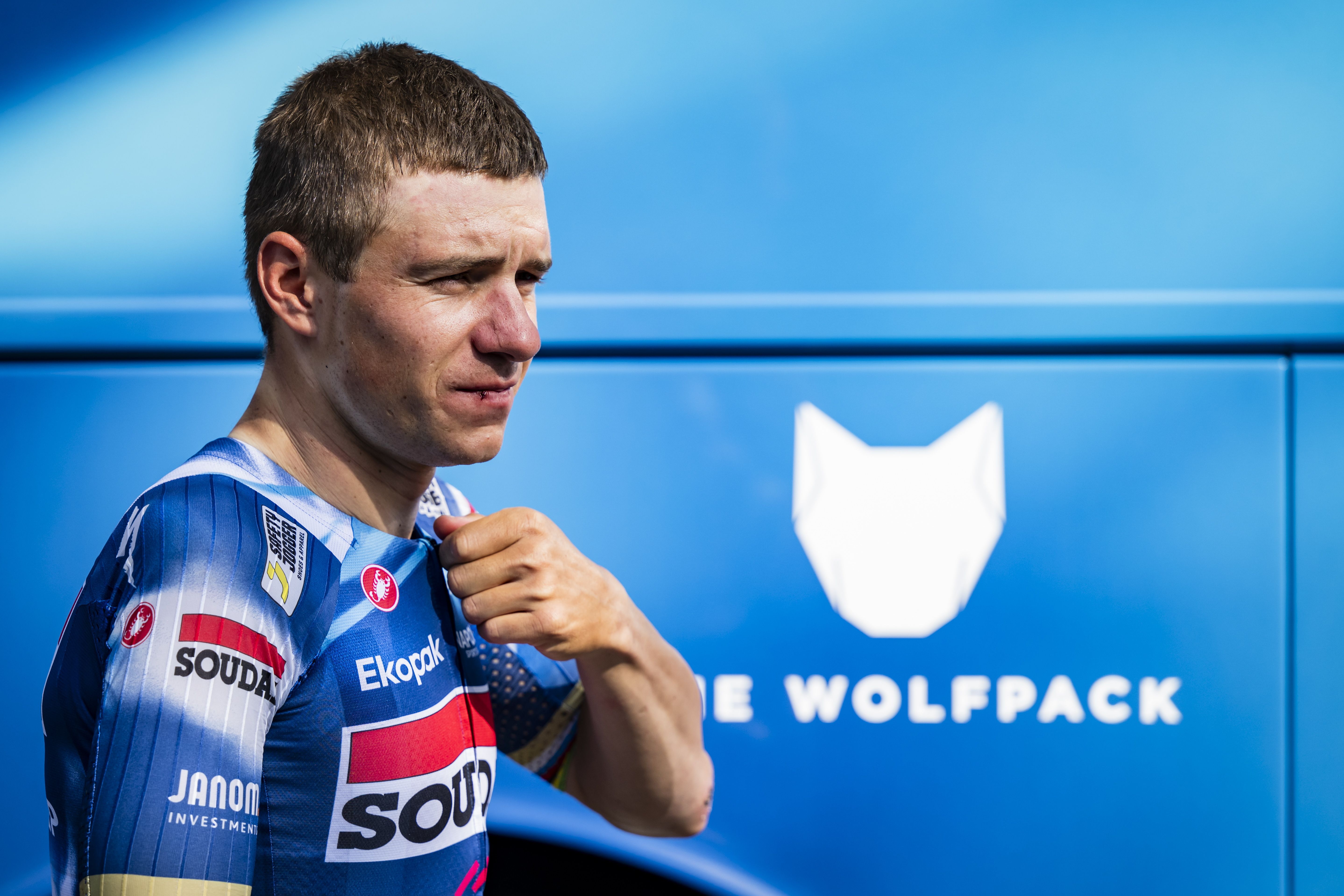 Remco Evenepoel no tuvo un buen día en La Lieja