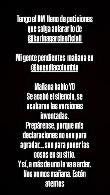 En sus redes sociales, B-King