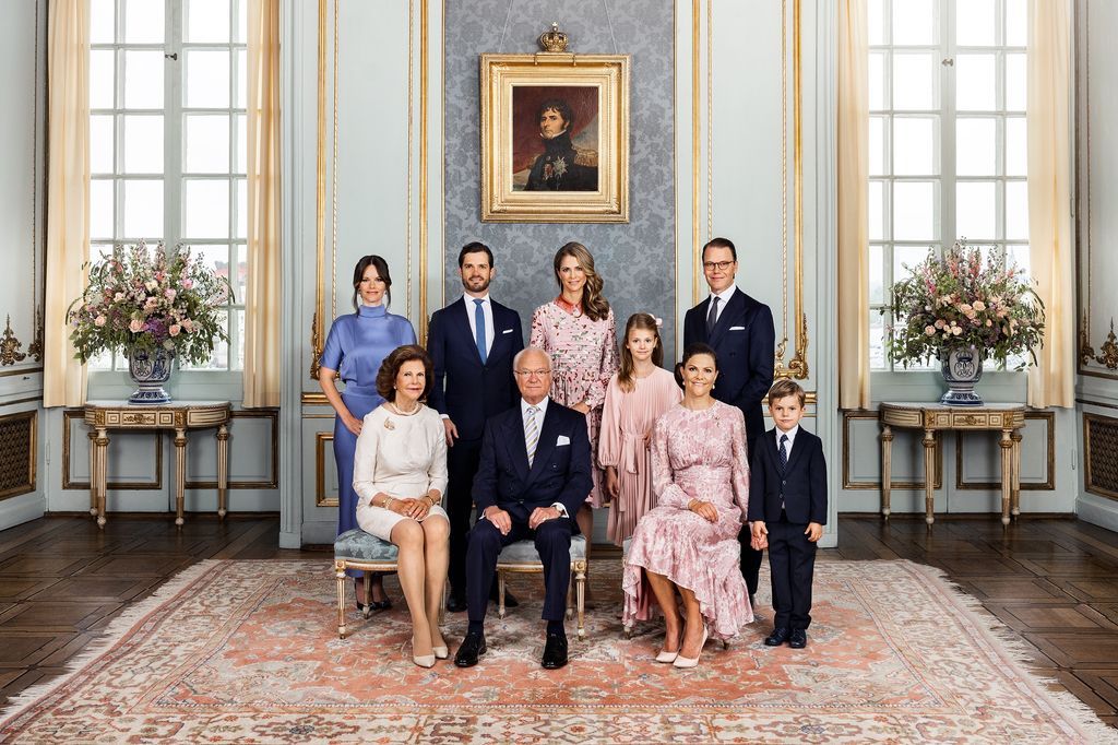 Imagen oficial de la familia real sueca