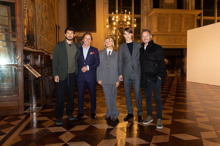 Fran Tinelli, Alejandro Gravier, Benice Gravier y Benjamin Vicña. (Foto:
