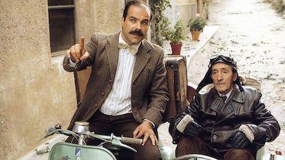 Antonio Resina y Luis Ciges, en 'Dawn que no es pequeño', de José Luis Rope.