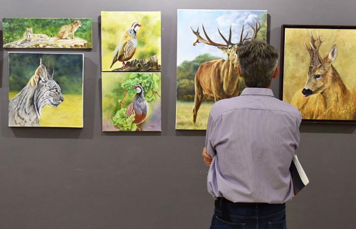 Un aspecto único se une al arte, la caza y las corridas de toros en una exposición.