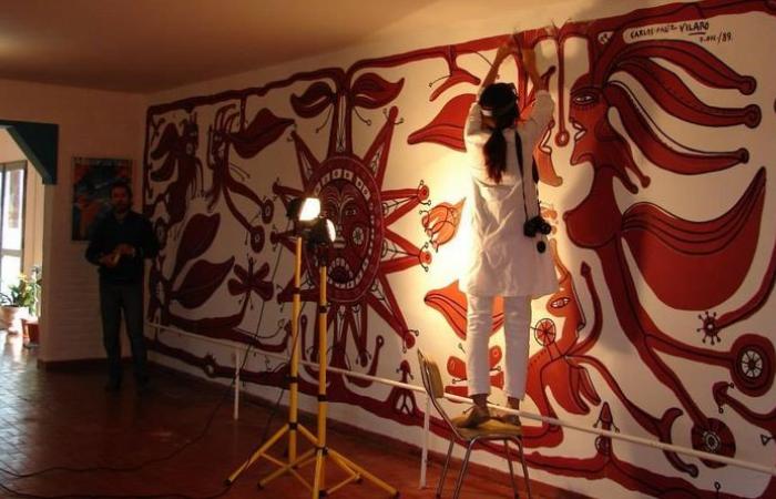 18 pinturas de Carlos Páez Vilaró llegan con fuerte custodia en oro -.