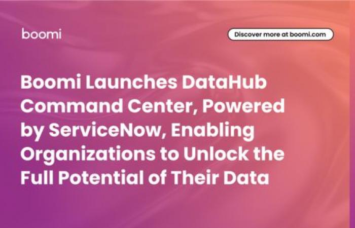 Boomi lanza el Centro de Comando Datahub, con tecnología ServiceNow, que permite a las organizaciones aprovechar sus datos al máximo.
