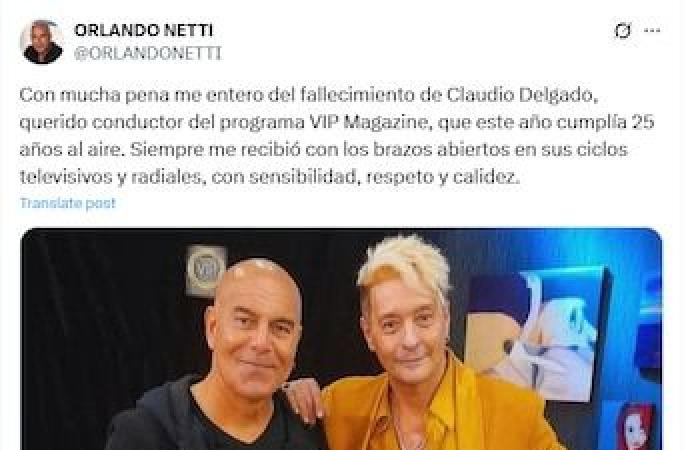 Murió el conductor y el actor Claudio Delgado -.