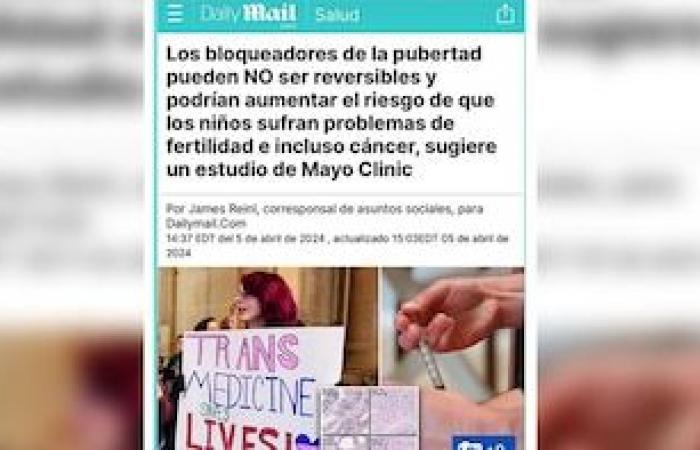 Fuerte advertencia de los Estados Unidos contra los tratamientos de transición de género en menores -.