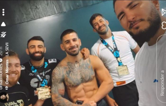Topuria recibe la visita de Omar Montes antes de su regreso al UFC -.