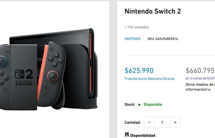 La preventa de Nintendo Switch 2 se agota en casi todos, pero en Chile todavía hay unidades disponibles.