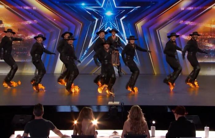 Un grupo argentino bailó malambo de fuego en America’s Got Talent y llegó a semifinales
