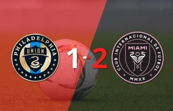 Inter Miami vence 2-1 a Philadelphia Union tras darle la vuelta al partido
