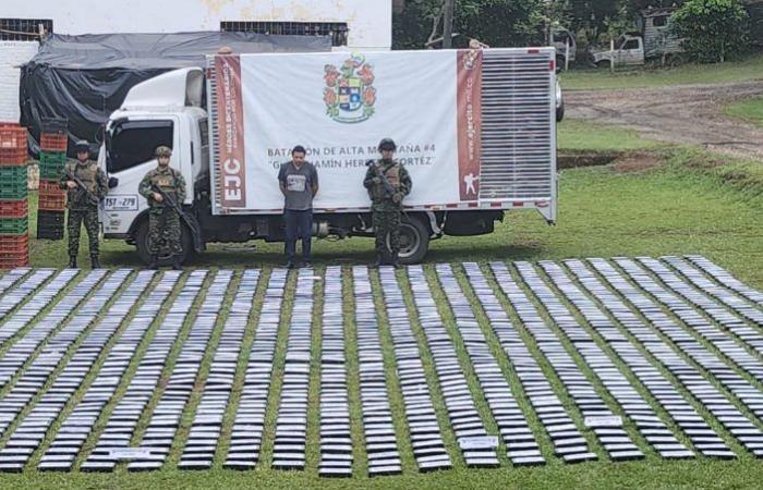 Incautan 1,15 toneladas de cocaína en el departamento del Cauca