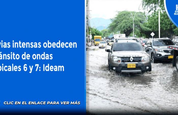 Intensas lluvias se deben al tránsito de las ondas tropicales 6 y 7: Ideam – .
